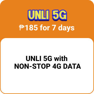 UNLI 5G w/ NSD 249 now P185